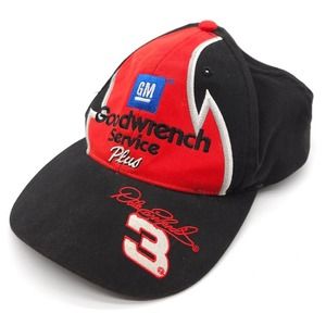 Vintage NASCAR 2000 Dale Earnhardt #3 Strapback Hat Competitors View Black‎ Cap
